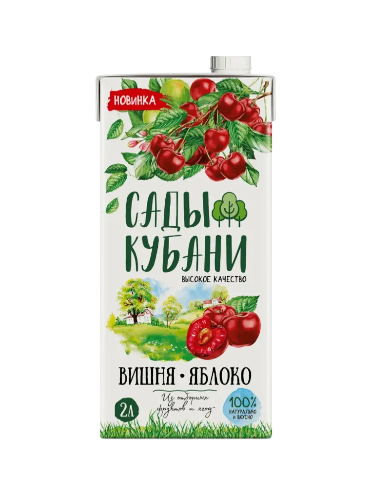 НЕКТАР САДЫ КУБАНИ 2Л ВИШНЯ/ЯБЛОКО