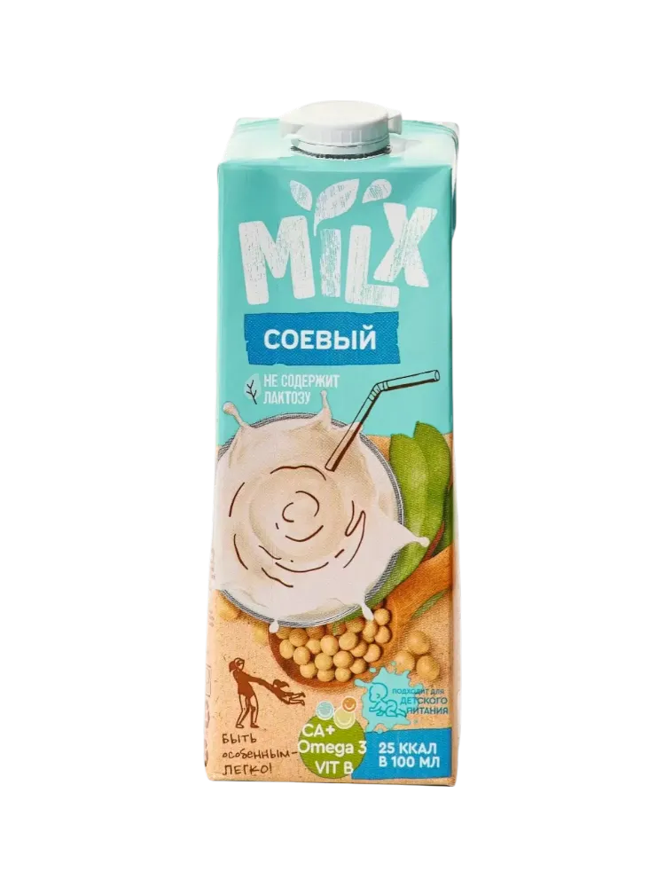 НАПИТОК MILX 1Л СОЕВЫЙ КЛАССИЧЕСКИЙ 1.2% Т/П
