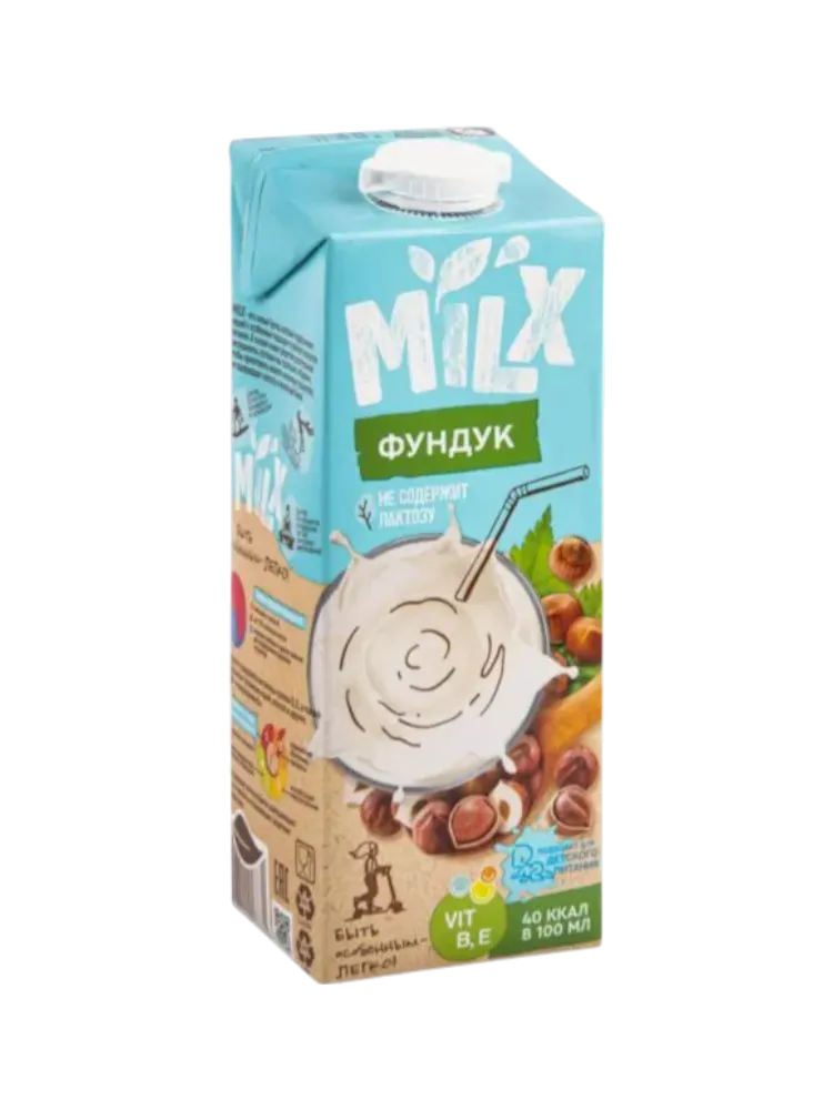 НАПИТОК MILX 1Л ФУНДУК 2.5% Т/П