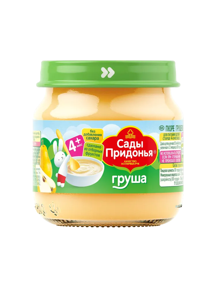 ПЮРЕ САДЫ ПРИДОНЬЯ 80Г ГРУШЕВОЕ СТ/Б 