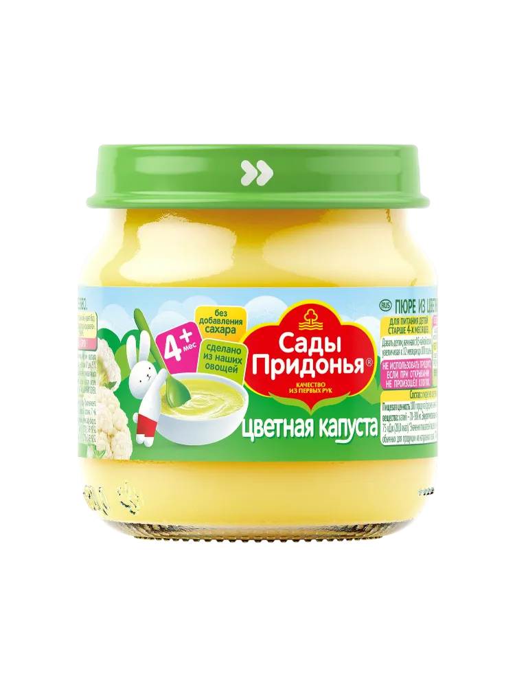 ПЮРЕ САДЫ ПРИДОНЬЯ 80Г ИЗ ЦВ КАПУСТЫ СТ/Б