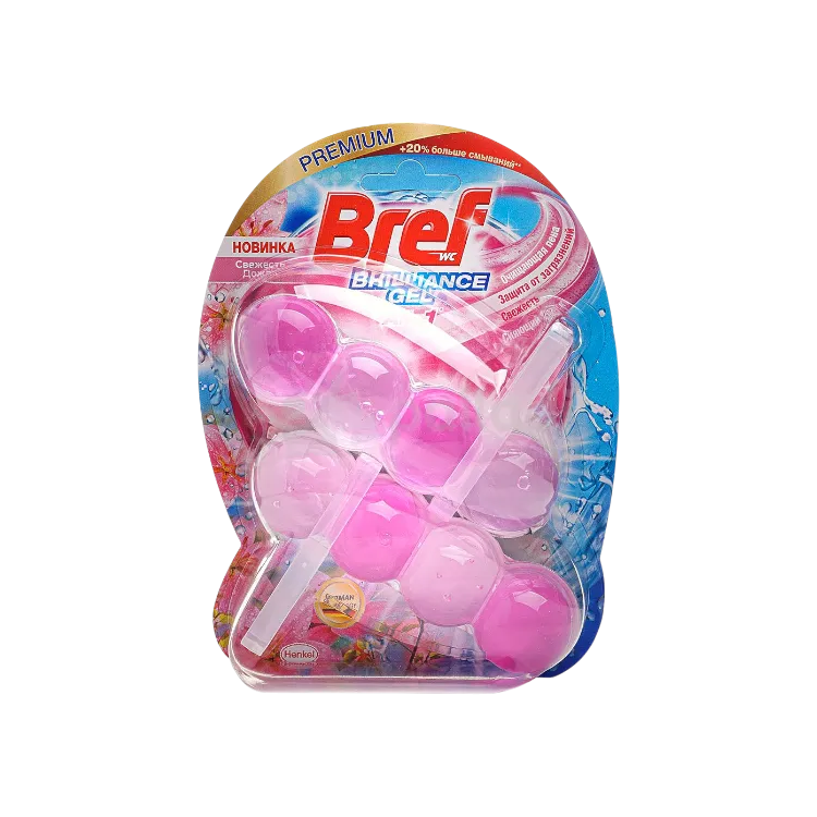 СР-ВО BREF Д/УНИТАЗА БРИЛЛИАНТ ГЕЛЬ ВЕСЕННИЙ ДОЖДЬ 2*42Г