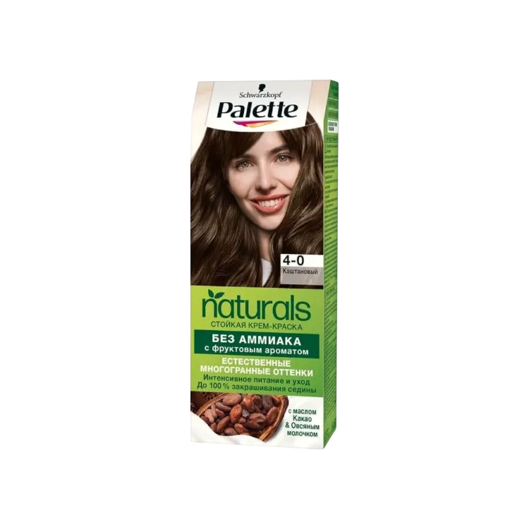КРАСКА PALETTE NATURALS Д/ВОЛОС  4-0 КАШТАНОВЫЙ - фото 1
