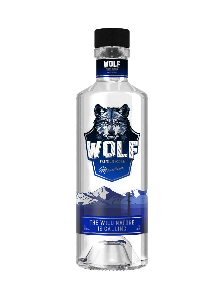 ВОДКА WOLF PREMIUM MOUNTAIN 0.45Л - фото 1