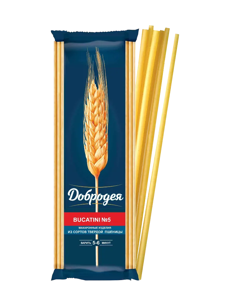 МАКАРОНЫ ДОБРОДЕЯ BUCATINI N5, 500Г