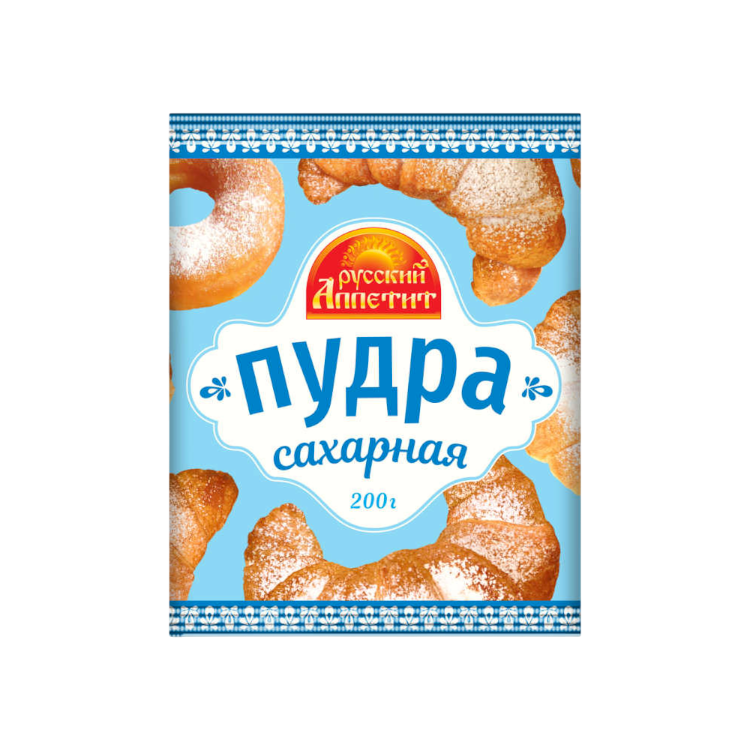 ПРИПРАВА РУССКИЙ АППЕТИТ 200Г САХАРНАЯ ПУДРА - фото 1