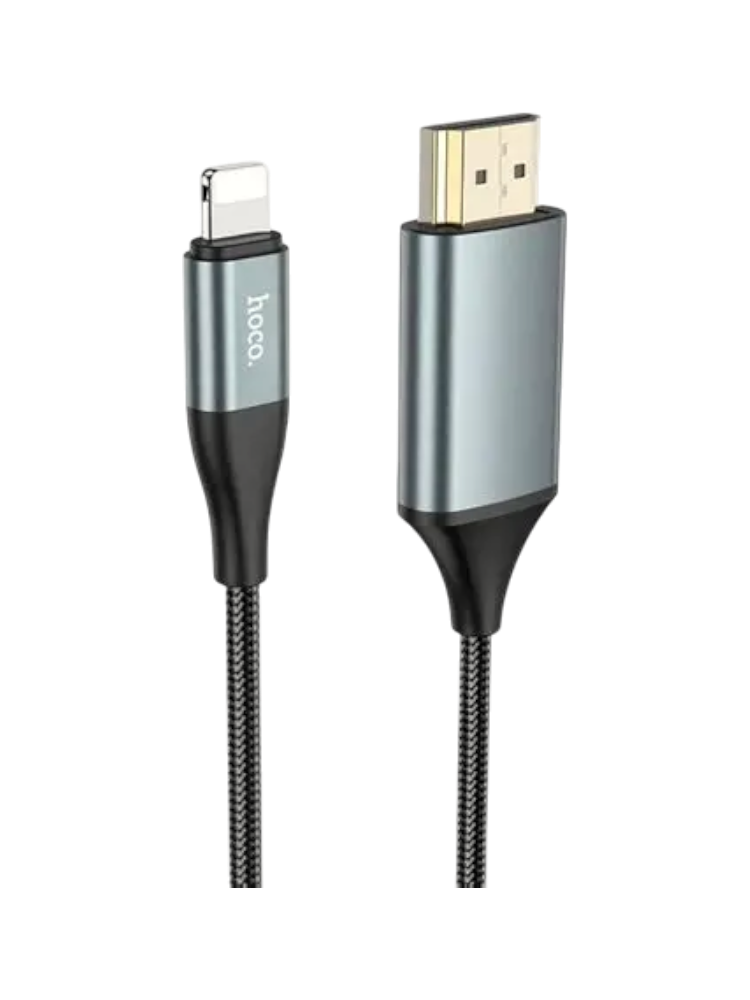HDMI-кабеля Hoco LIGHTNING TO HDMI audio video HD cable adapter 2 m IP