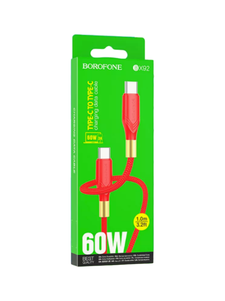 USB -кабель Borofone BX92 , T.C-T.C красный
