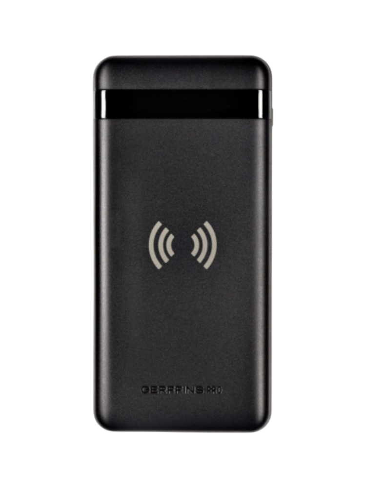 Паурбанк GFPRO-PWB-10000Qi-BLACK, 10000 мАч, с БЗУ, цвет черный