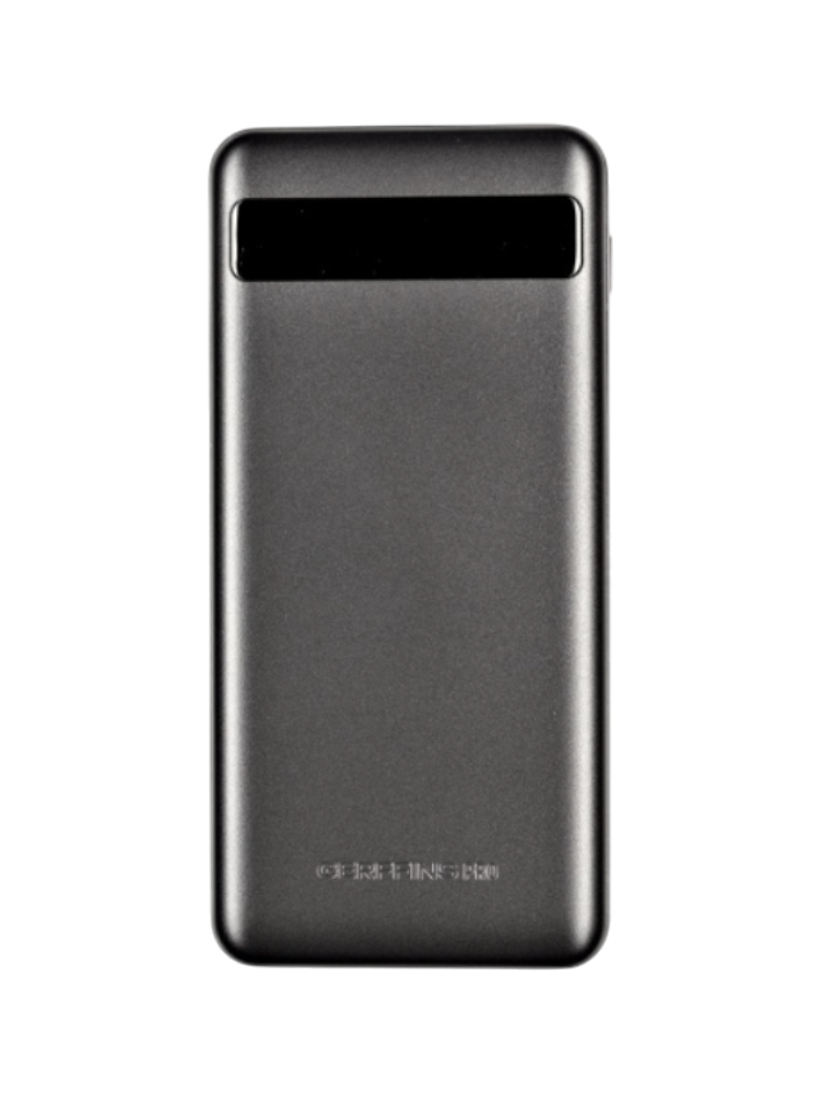 Паурбанк GFPRO-PWB-10000PD-DARKGREY, 10000 мАч, PD+QC, цвет серый металлик