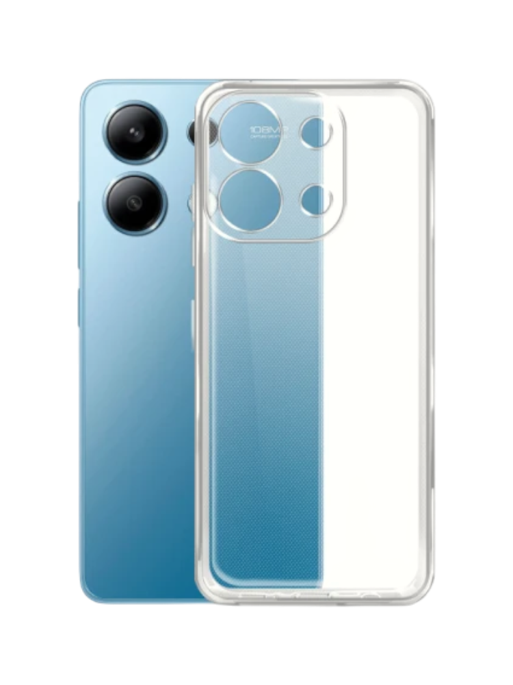 Чехол накладка Borasco силиконовый для Xiaomi Redmi Note 13 4G прозрачный