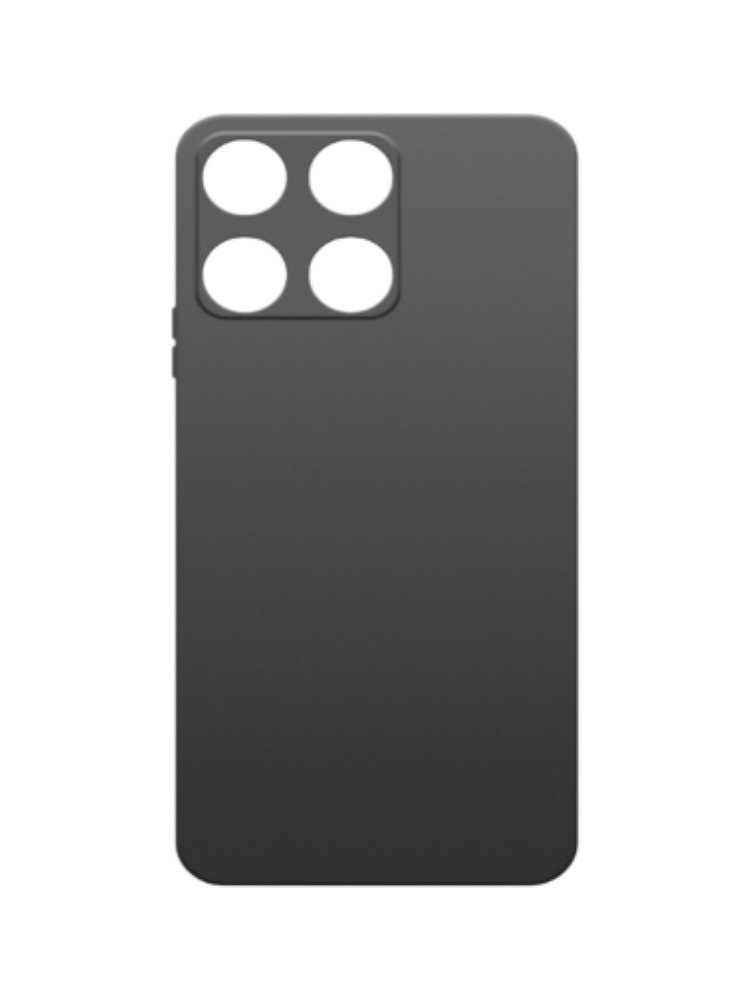 Чехол накладка Borasco Silicone Case матовый для Honor X6a черный