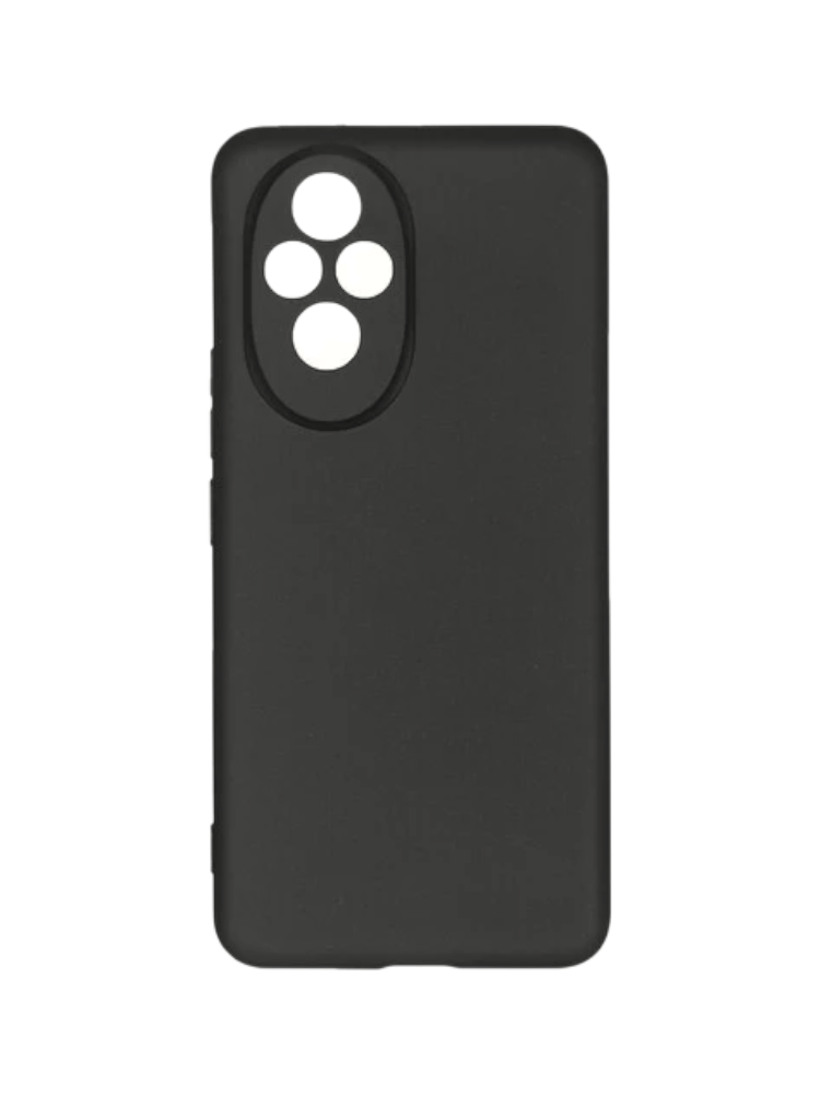 Чехол накладка Borasco Silicone Case матовый для Honor 200 черный