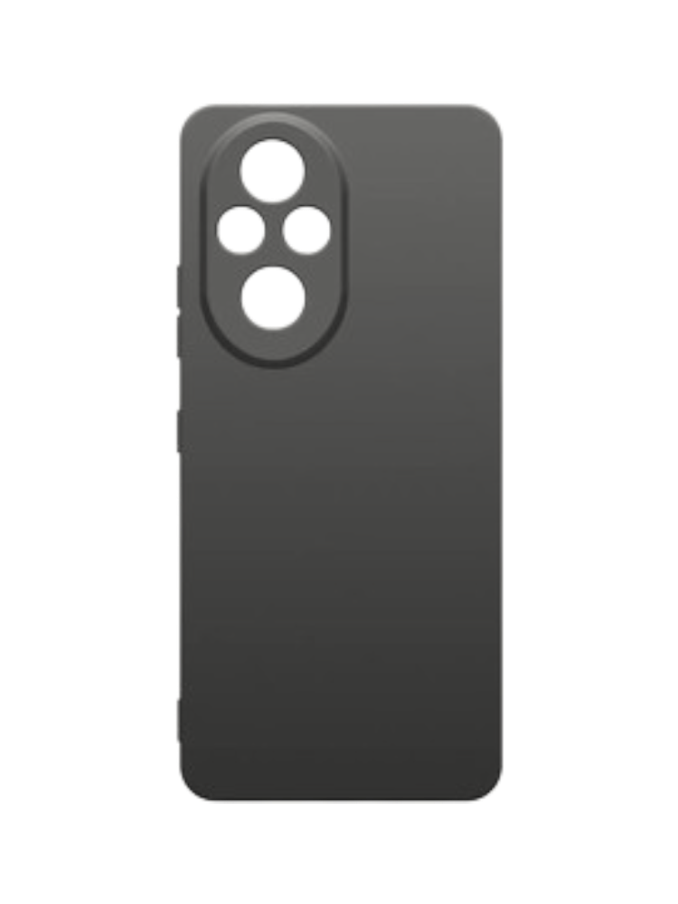Чехол накладка Borasco Silicone Case матовый для Honor 200 Pro черный
