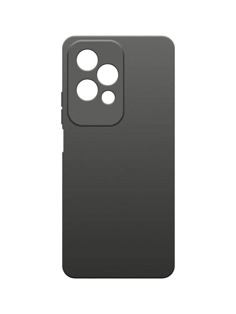 Чехол накладка Borasco Silicone Case матовый для Honor 200 Lite черный