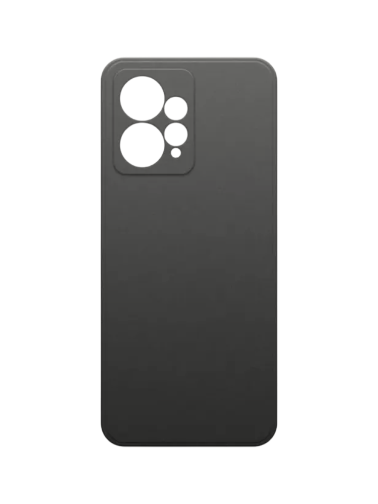 Чехол накладка Borasco Microfiber Case для Xiaomi Redmi 12 черный