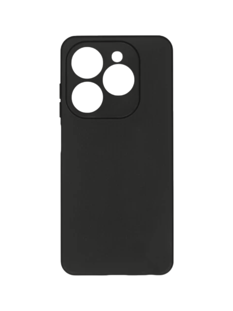 Чехол накладка Borasco Microfiber Case для Tecno Spark 20/ 20C/ Go 2024/ POP 8 черный