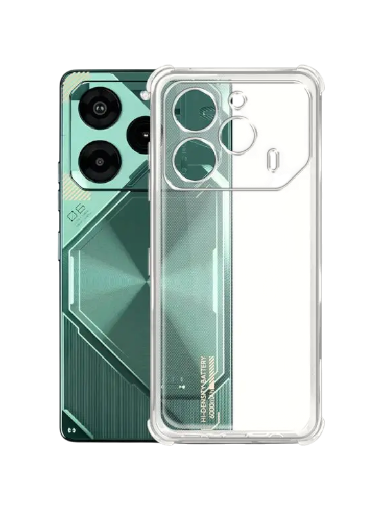 Чехол накладка Borasco Bumper Case для Tecno Pova 6 Pro прозрачный
