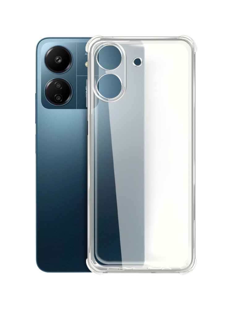 Чехол накладка Borasco Bumper Case для Xiaomi Redmi 13C прозрачный