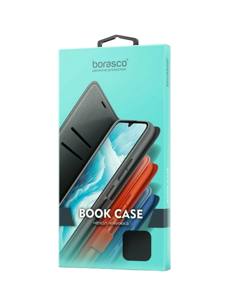 Чехол книжка Borasco Book Case для Xiaomi Redmi 13C черный