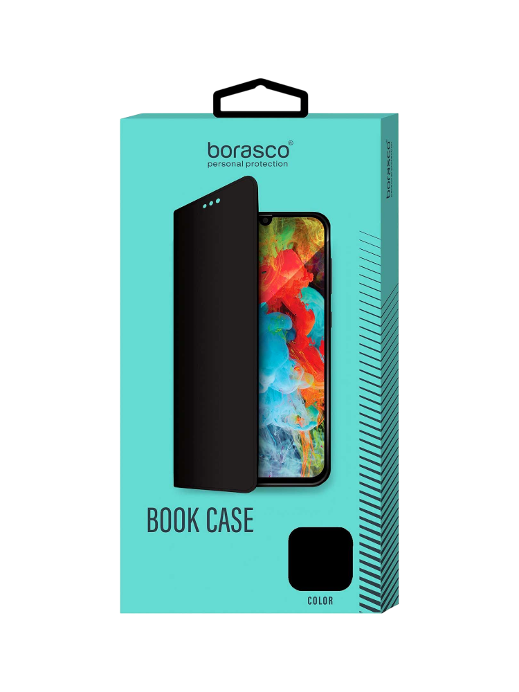 Чехол книжка Borasco Book Case для OPPO A58 4G черный