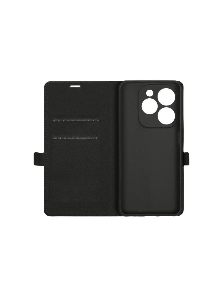 Чехол книжка Borasco Book Case для Infinix HOT 40i/ Smart 8/ Smart 8 Plus черный