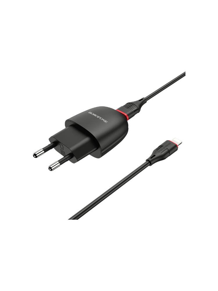 Сетевое зарядное устройство Borofone Lightning BA49A , IP - фото 1