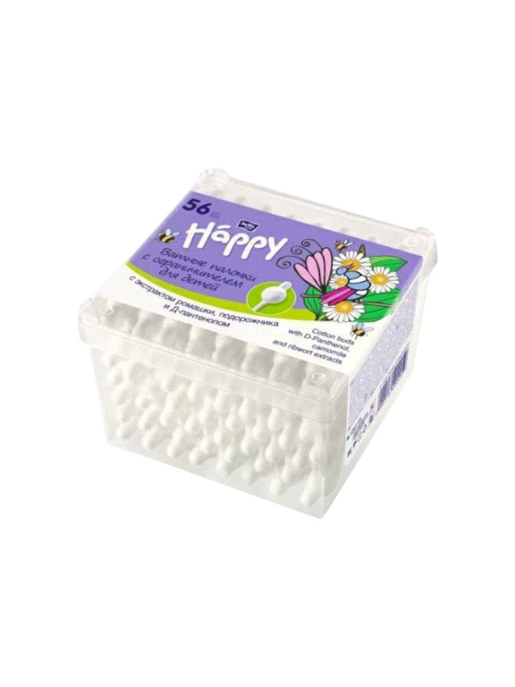 Ватные палочки Baby Happy Ромашка/Подорожник №56