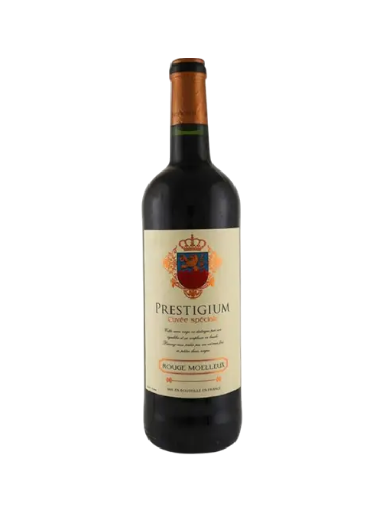 ВИНО PRESTIGIUM ROUGE MOELLEUX 0.75Л КР - фото 1
