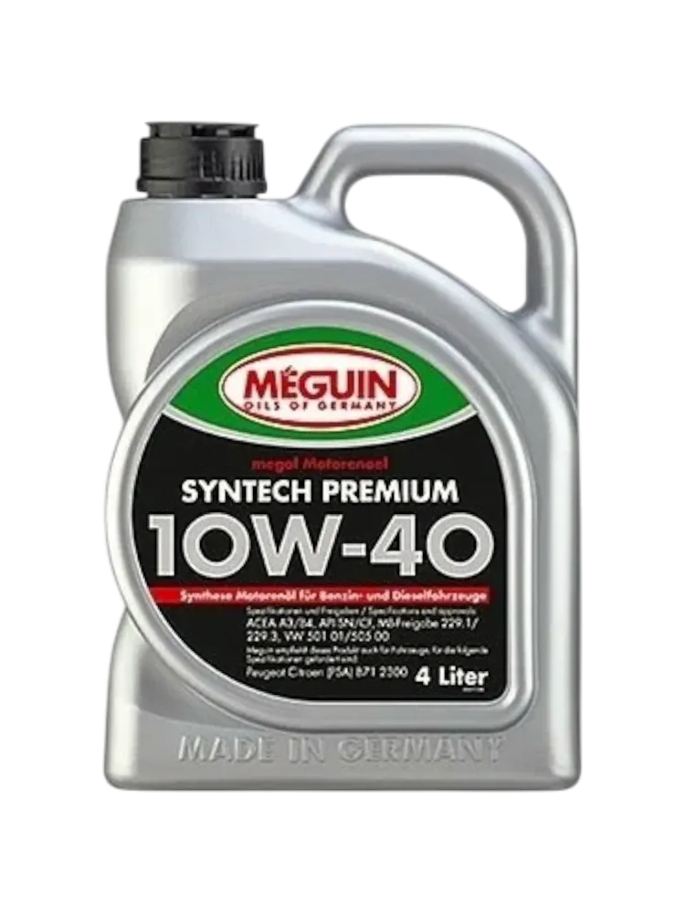 Моторное масло Полусинтетическое MEGUIN Syntech Premium 10W-40 4 л