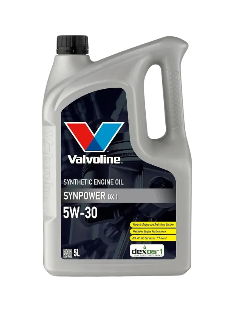 Моторное масло Синтетическое VALVOLINE Valvoline SynPower DX1 5W-30 5 л