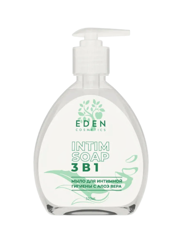 EDEN Мыло для интимной гигиены 3в1 с Алоэ вера 320мл