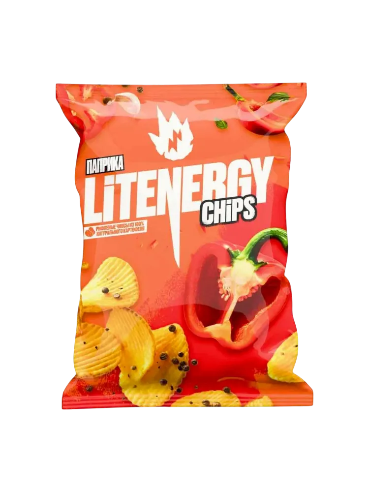 ЧИПСЫ LIT ENERGY 120Г ПАПРИКА
