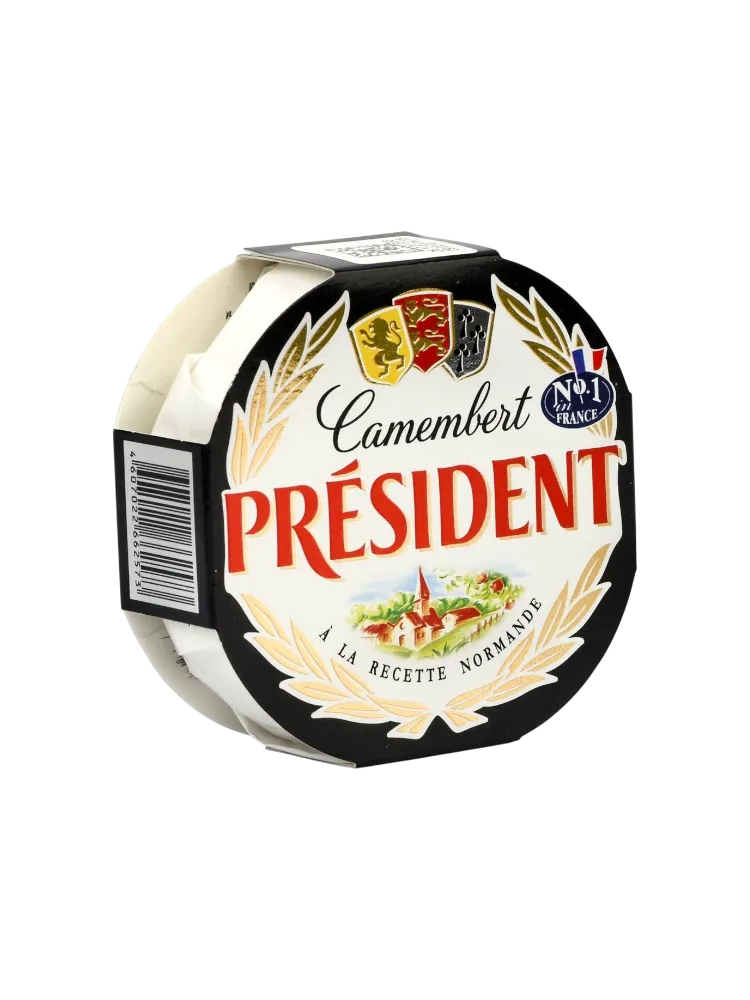 СЫР PRESIDENT 125Г КАМАМБЕР С ПЛЕСЕНЬЮ 45%