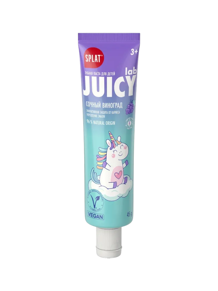 ЗУБ ПАСТА ДЕТСКАЯ SPLAT 35МЛ JUICY LAB ВИНОГРАД