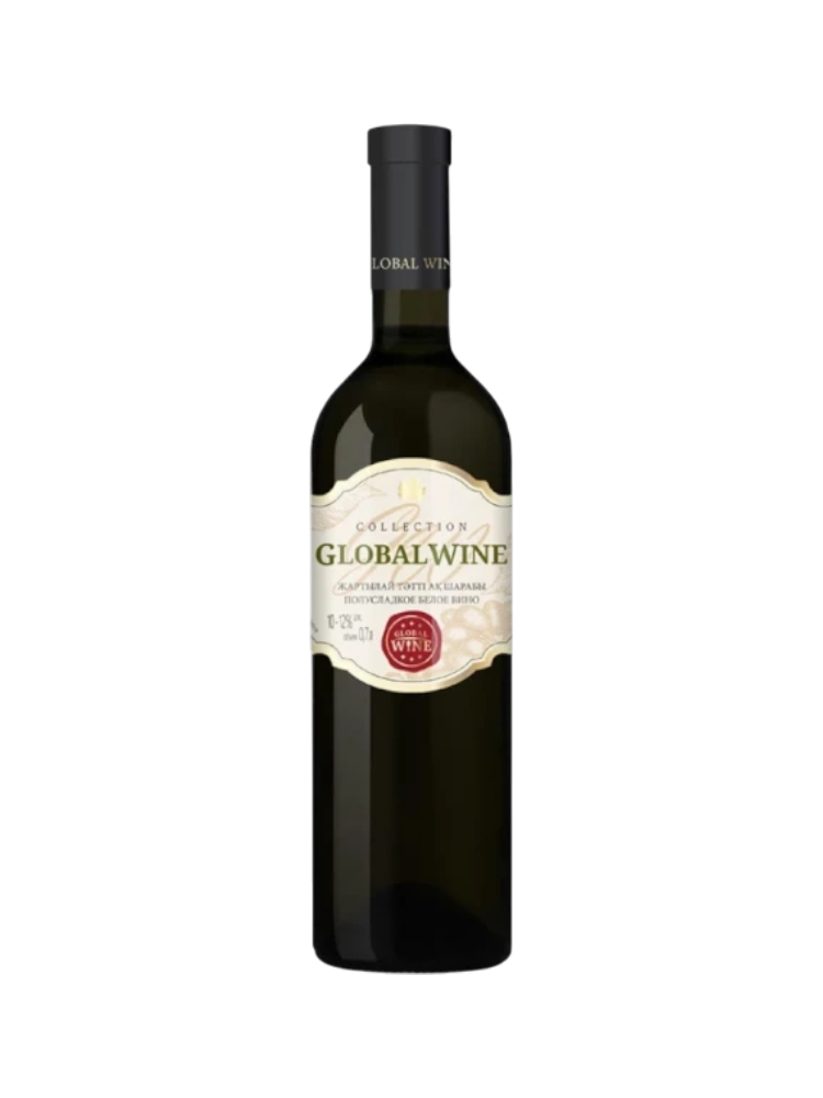 ВИНО GLOBAL WINE 0,7Л QAZAQ GULDER БЕЛ П/СЛ 10% - фото 1