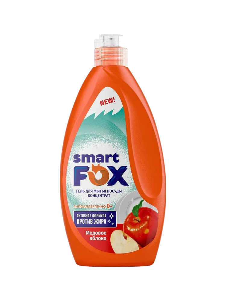СР-ВО Д/МЫТЬЯ ПОСУДЫ SMART FOX 400МЛ МЕДОВОЕ ЯБЛОКО