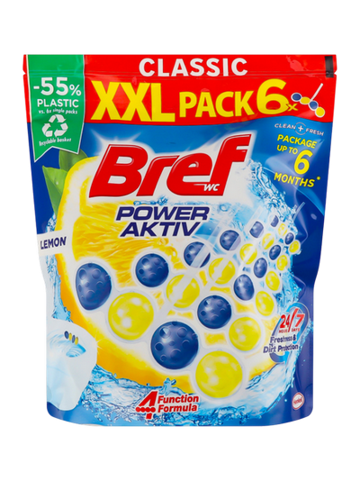 СР-ВО BREF Д/УНИТАЗА POWER AKTIV LIMON 6*50Г