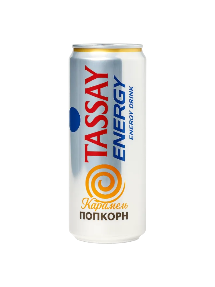 НАПИТОК ЭНЕРГЕТ TASSAY ENERGY 0,45Л POPCORN Ж/Б