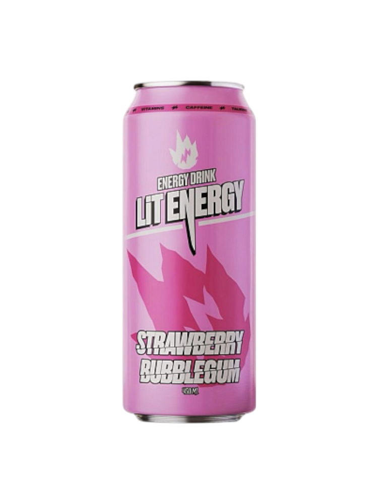 НАПИТОК ЭНЕРГЕТ LIT ENERGY STRAWBERRY BUBBLEGUM 0,45Л Ж/Б