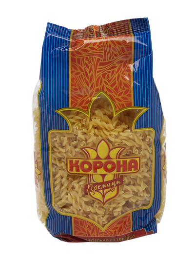 МАКАРОНЫ КОРОНА 400Г СПИРАЛЬ №1