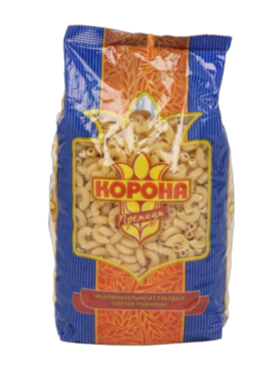 МАКАРОНЫ КОРОНА 400Г РОЖКИ №6