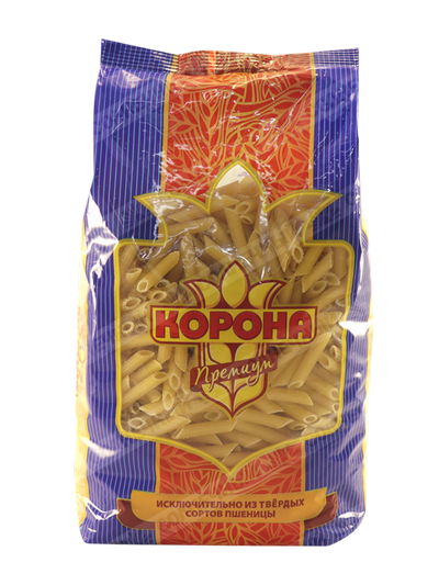 МАКАРОНЫ КОРОНА 400Г ПЕРЬЯ №1