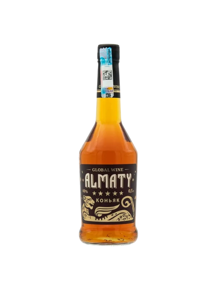 КОНЬЯК GLOBAL WINE ALMATY 0.5Л 40%  5* - фото 1