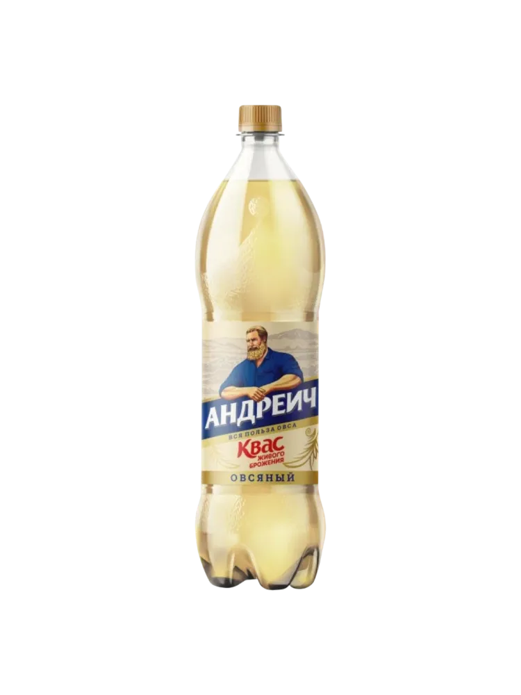 КВАС АНДРЕИЧ 1,5Л ОВСЯННЫЙ ПЛ/Б