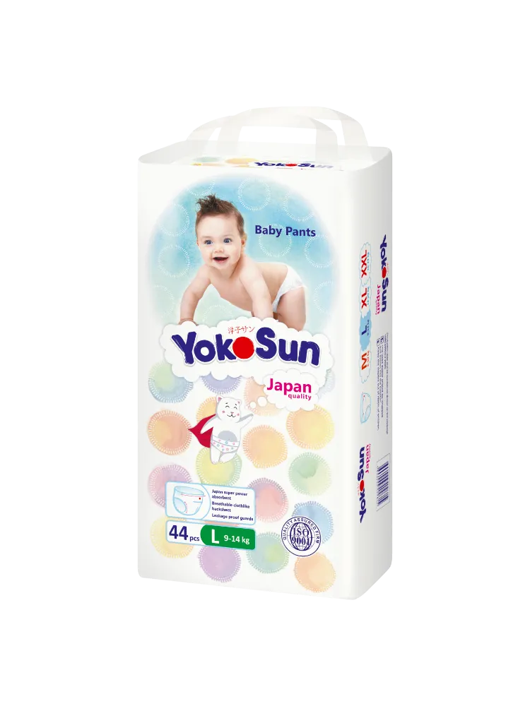 Подгузники-Трусики YokoSun, размер L (9-14 кг) 44 шт