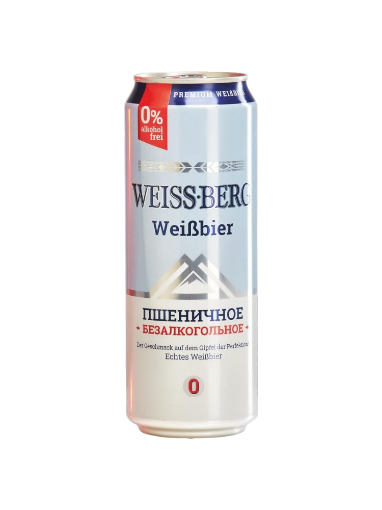 ПИВО WEISS BERG 0,45Л ПШЕНИЧНОЕ Б/А Ж/Б 0,5%