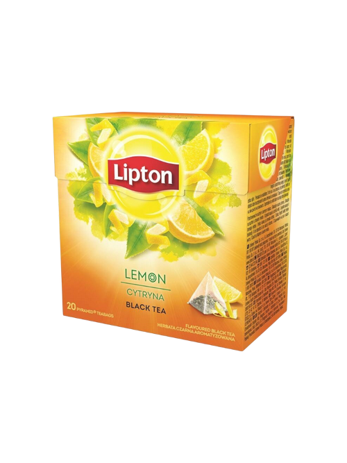 ЧАЙ ЧЕРНЫЙ LIPTON 20ШТ ЛИМОН