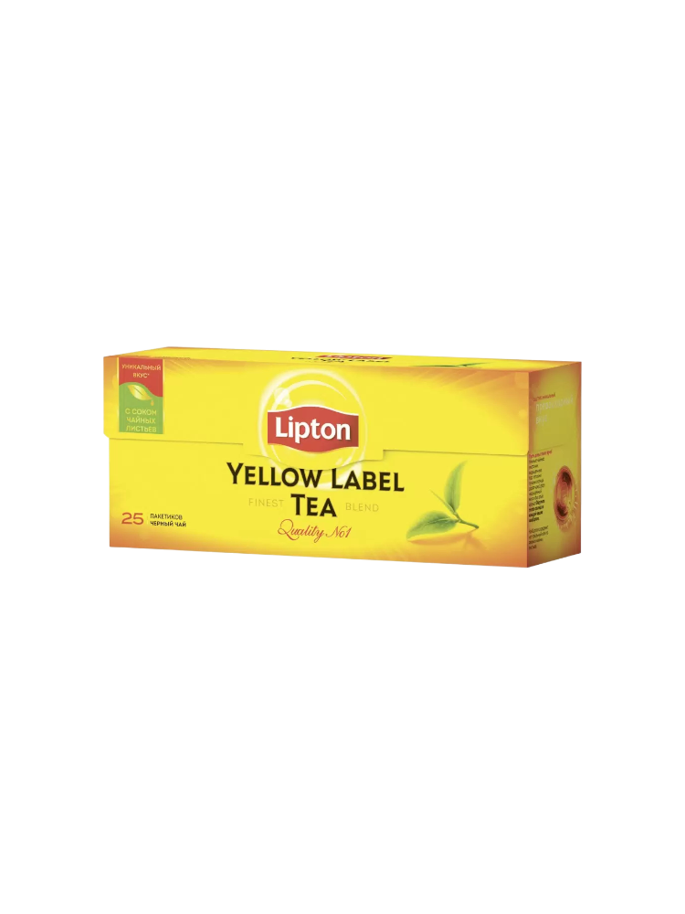 ЧАЙ ЧЕРНЫЙ LIPTON 25ШТ YELLOW LABEL