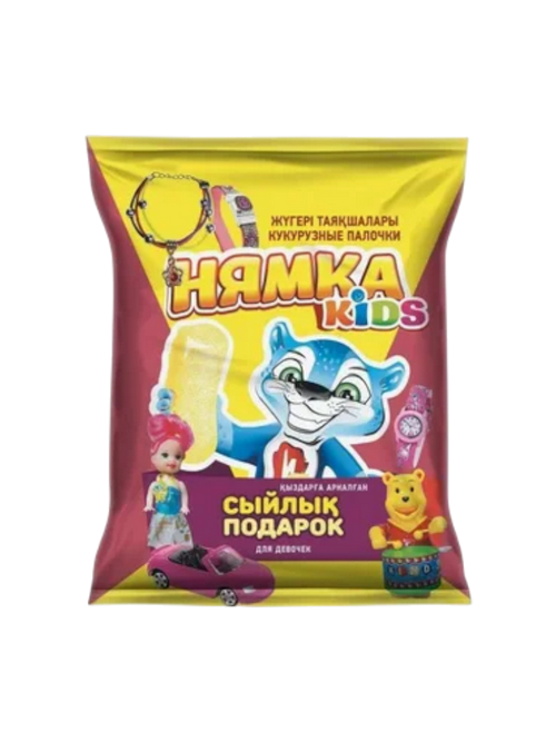 КУКУРУЗНЫЕ ПАЛОЧКИ НЯМКА KIDS 80ГР ИГУШКА ДЛЯ ДЕВ